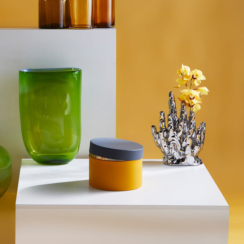 POLSPOTTEN - Round Metal Caps And Jars Vorratsdose 3er Set