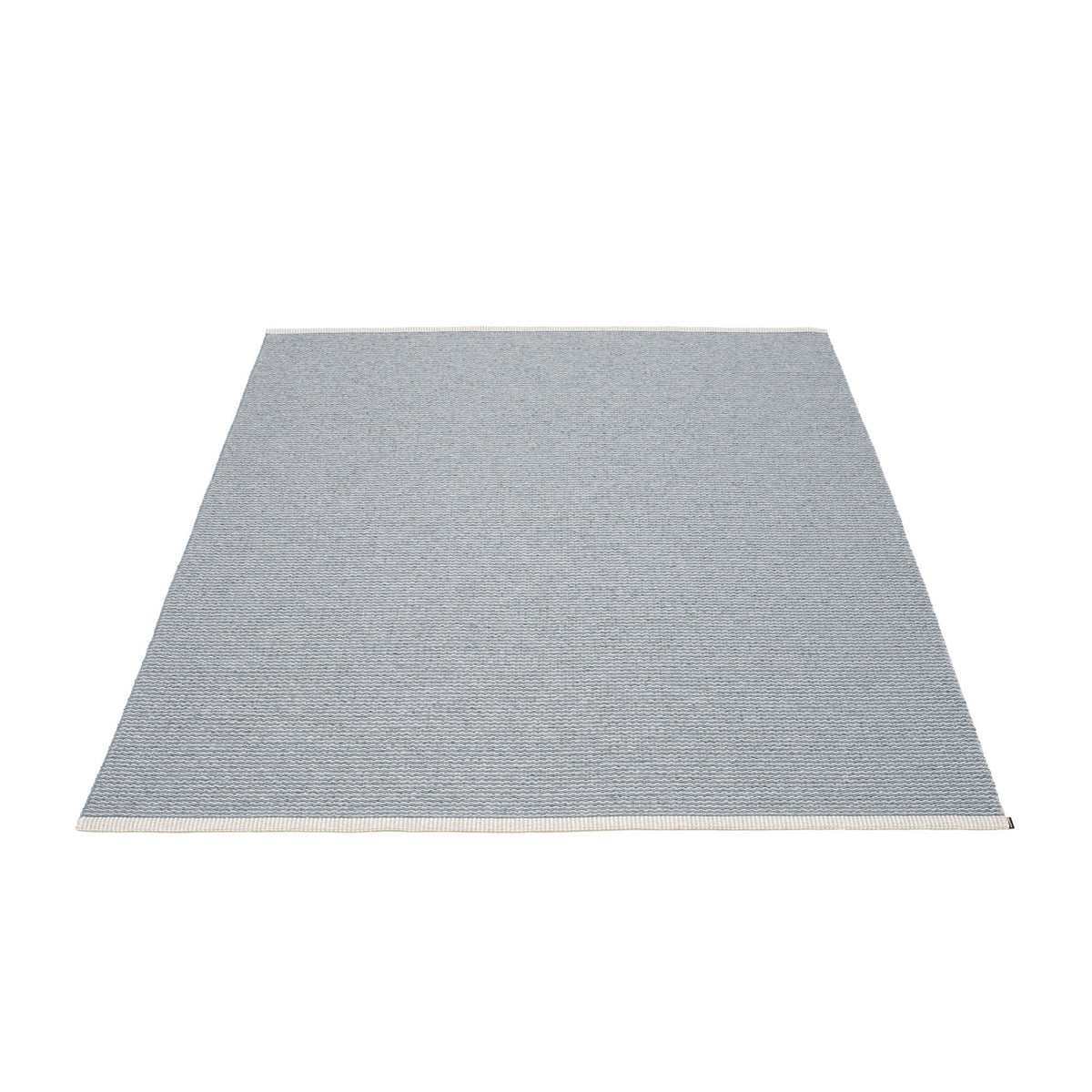 Pappelina - Mono Teppich (140 cm) | sturmblau/hellgrau