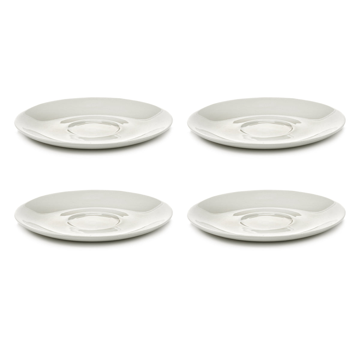 Serax - Zuma Untertasse zur Kaffeetasse by Kelly Wearstler | (4er-Set) / Salt / weiß