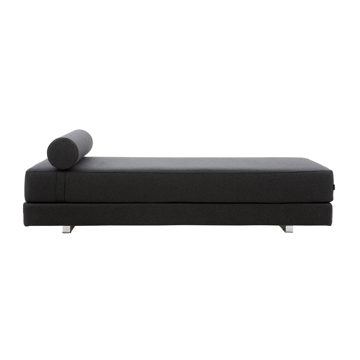 Softline - Lubi Schlafsofa  | Filz anthrazit (610) / Kaltschaummatratze