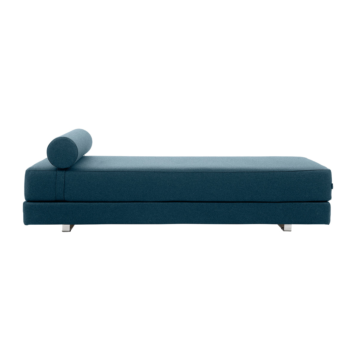 Softline - Lubi Schlafsofa  | Filz blau (846) / Kaltschaummatratze
