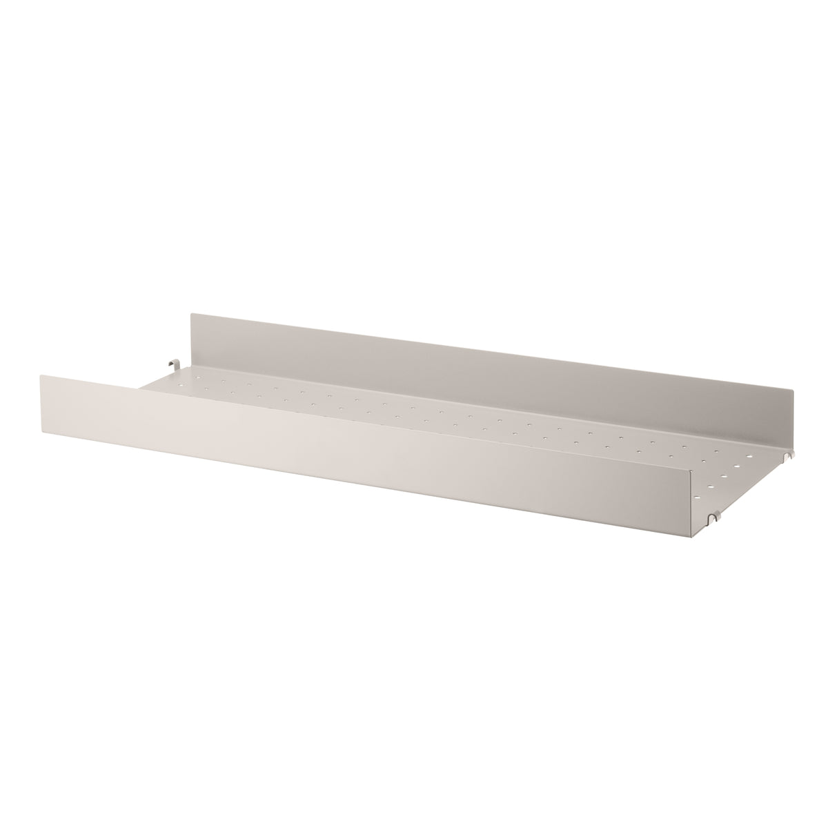 String - Metallboden mit hoher Kante | 78 x 30 cm / beige