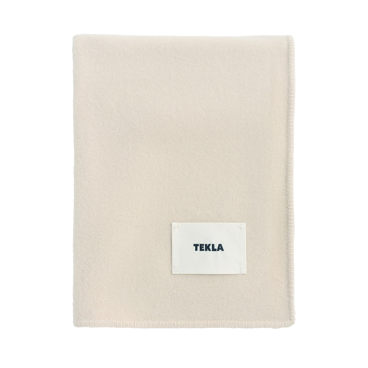 Tekla - Lammwolle Decke | snow