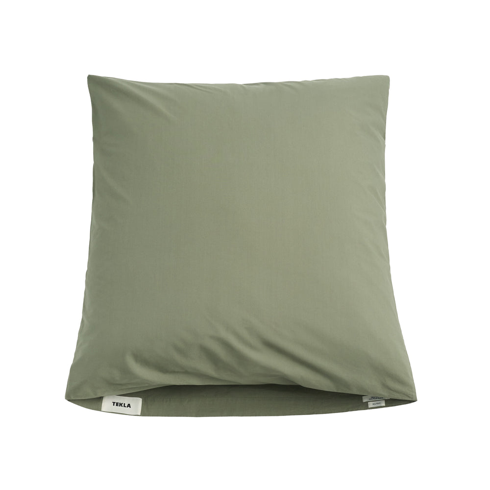 Tekla - Perkal Kissenbezug | 40 x 80 cm / olive green, 50 x 70 cm / olive green, 60 x 70 cm / olive green, 65 x 65 cm / olive green, 80 x 80 cm / olive green