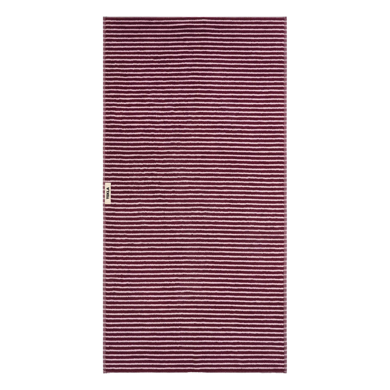 Tekla - Terry Handtuch | Badetuch (70 x 140 cm) / Red & Rose