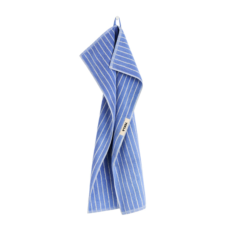 Tekla - Terry Handtuch | Handtuch (50 x 90 cm) / clear blue stripes