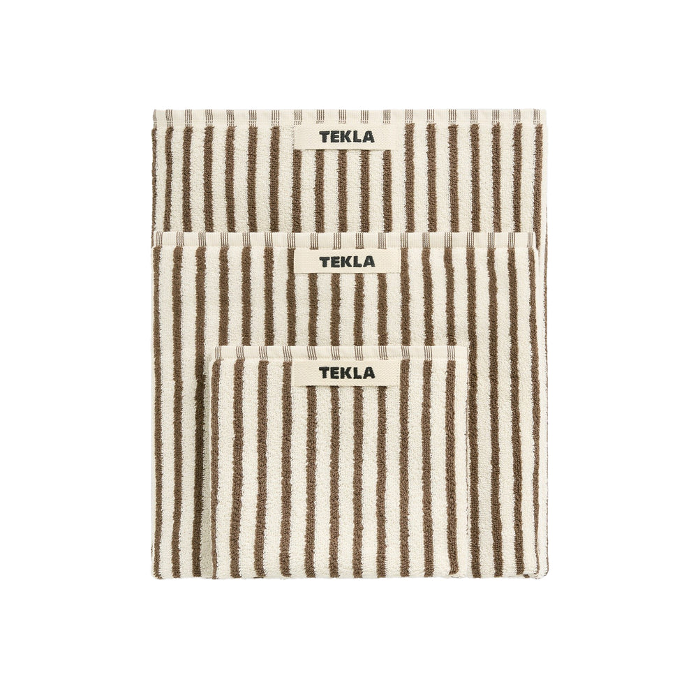 Tekla - Terry Handtuch | Badetuch (70 x 140 cm) / Kodiak Stripes, Gästehandtuch (30 x 50 cm) / Kodiak Stripes, Handtuch (50 x 90 cm) / Kodiak Stripes