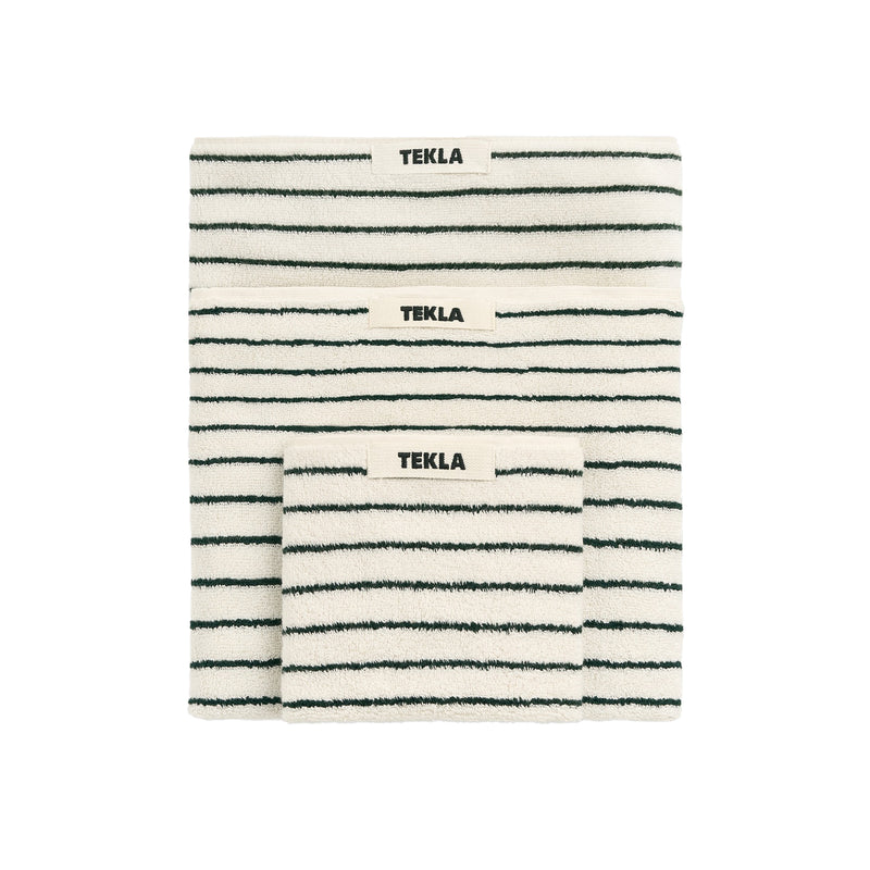Tekla - Terry Handtuch | Badetuch (70 x 140 cm) / Racing green, Gästehandtuch (30 x 50 cm) / Racing green , Handtuch (50 x 90 cm) / Racing green
