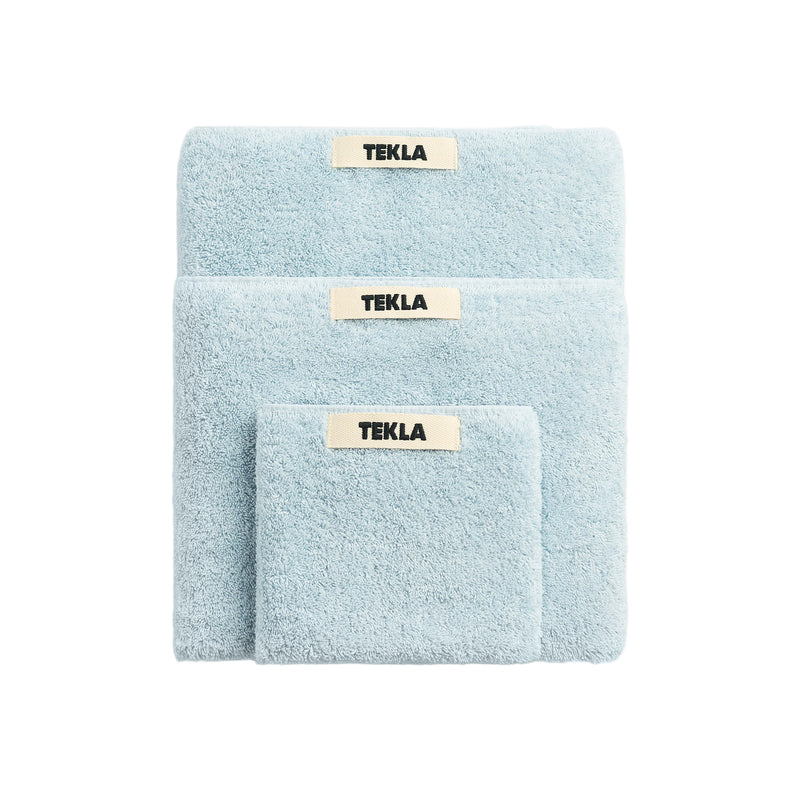 Tekla - Terry Handtuch | Handtuch (50 x 90 cm) / sky blue, Gästehandtuch (30 x 50 cm) / sky blue, Badetuch (70 x 140 cm) / sky blue