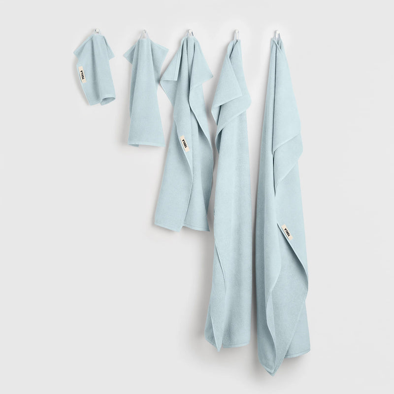 Tekla - Terry Handtuch | Handtuch (50 x 90 cm) / sky blue, Gästehandtuch (30 x 50 cm) / sky blue, Badetuch (70 x 140 cm) / sky blue