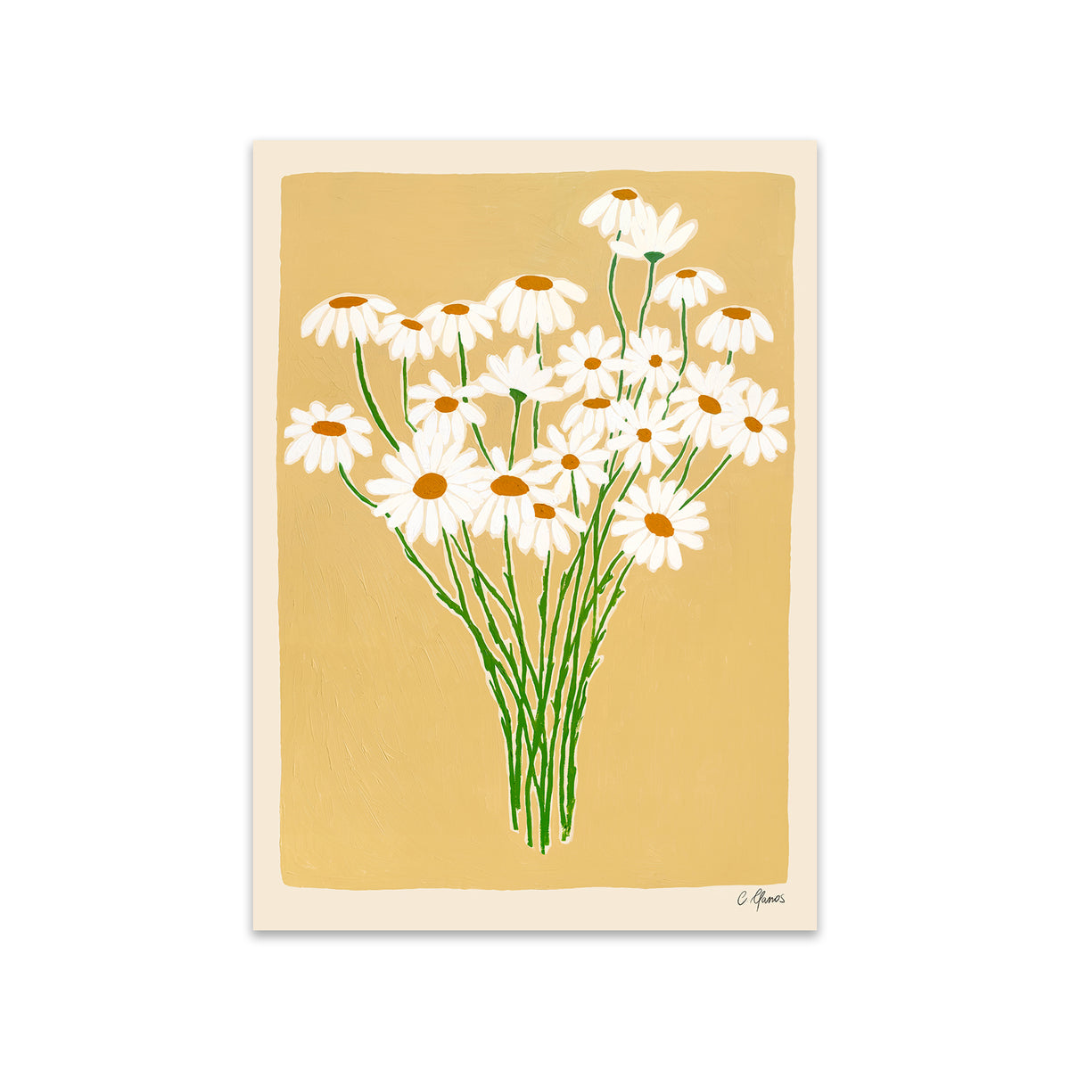 The Poster Club - Daisies von Carla Llanos | 50 x 70 cm