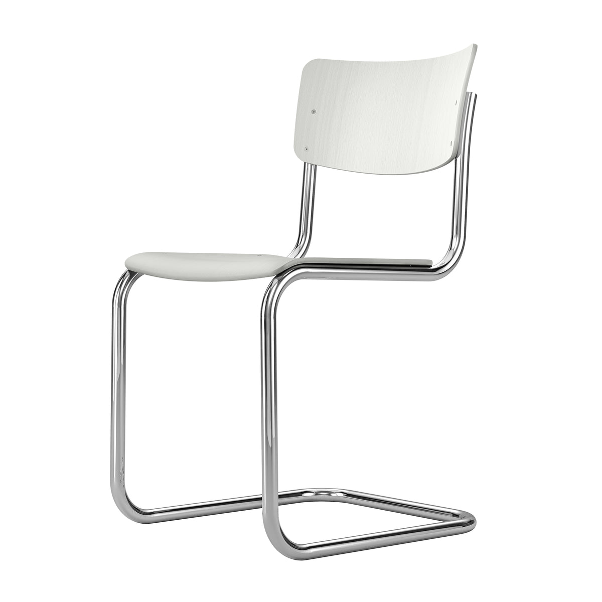 Thonet - S 43 Freischwinger Chrom | weiß / Chrom