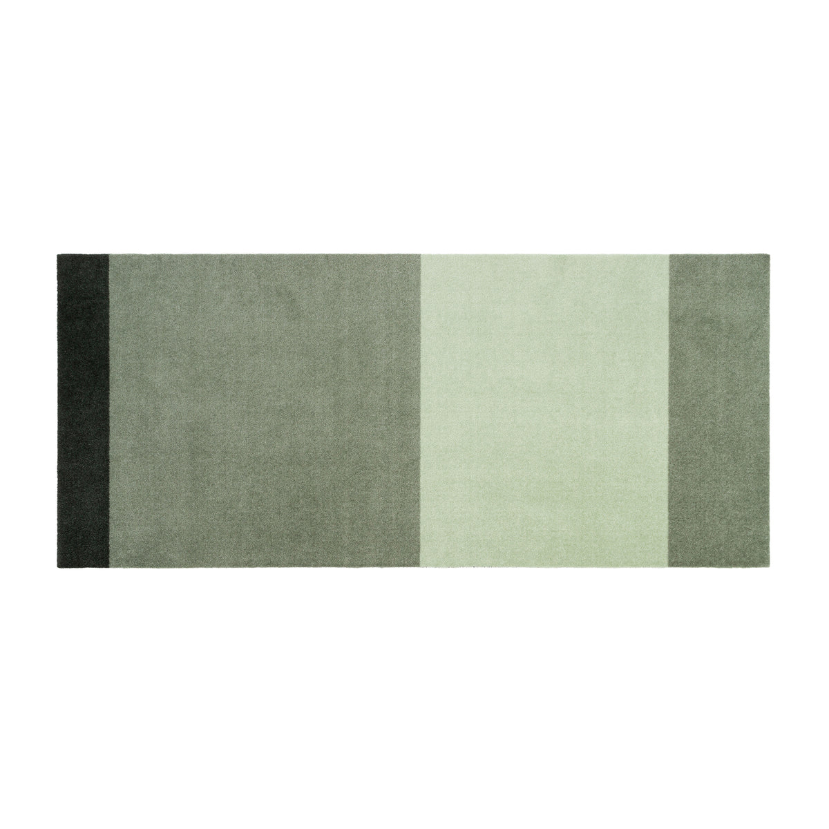tica copenhagen - Stripes Horizontal Läufer | 90 x 200 cm / hell/dusty/dunkelgrün
