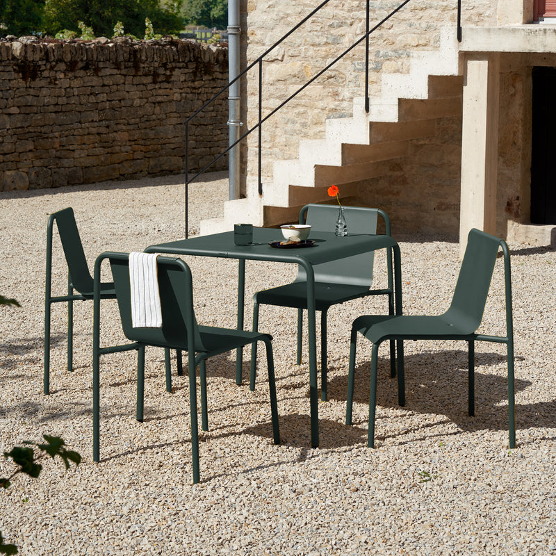 TipToe - Panorama Gartentisch | 90 x 90 cm / waldgrün