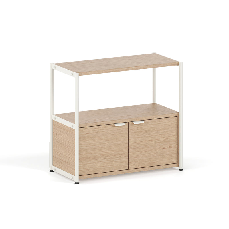 TipToe - Unit Regalsystem | inkl. 1 Türe /  H 75 x 84 cm / cream white