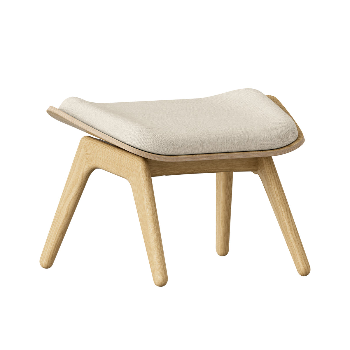 Umage - The Reader Ottoman | Eiche natur  / white sands