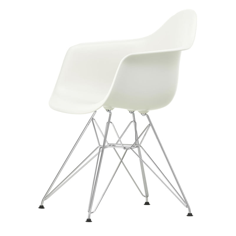Vitra - Eames Plastic Armchair DAR RE | weiß RE / verchromt