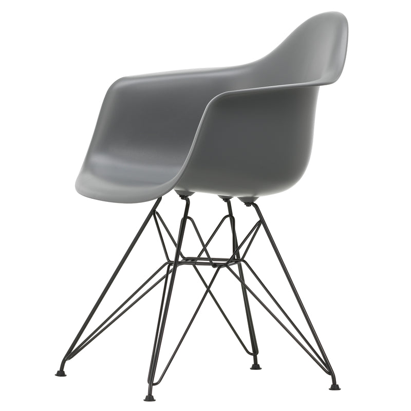 Vitra - Eames Plastic Armchair DAR RE | granitgrau RE / schwarz