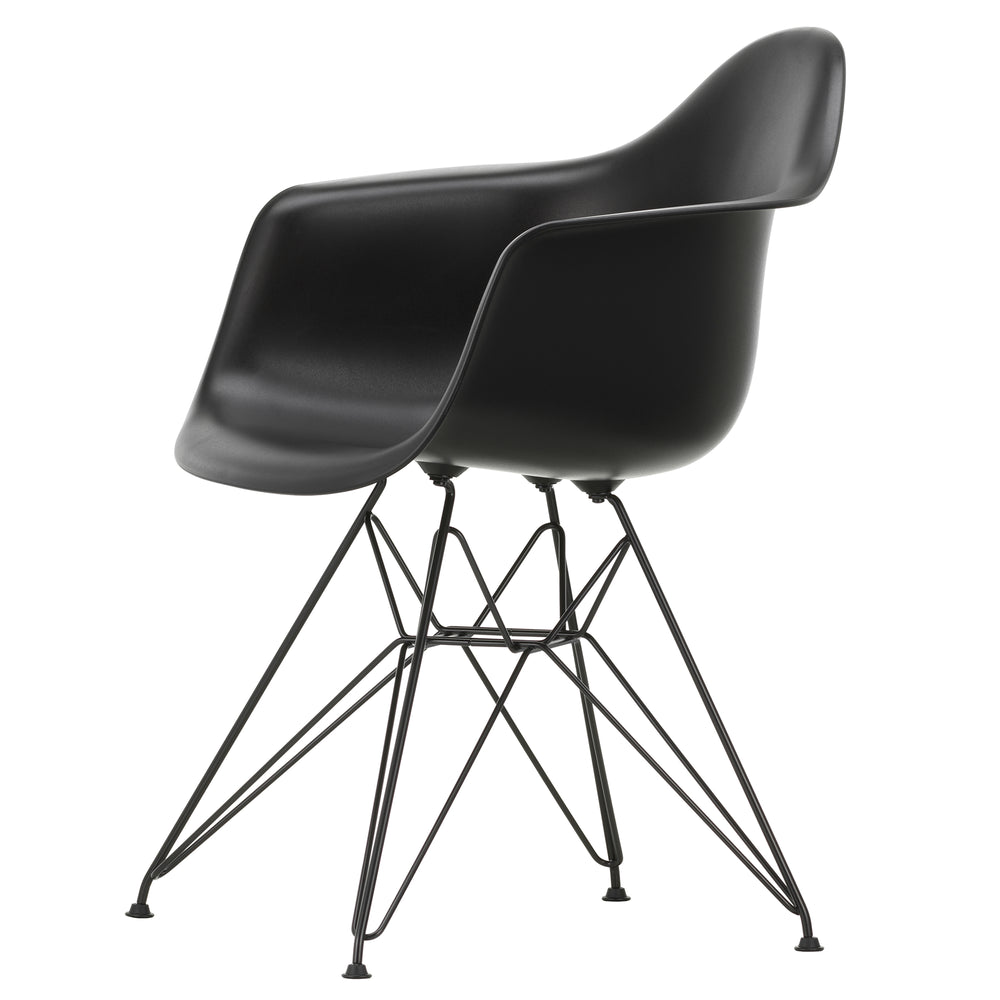 Vitra - Eames Plastic Armchair DAR RE | tiefschwarz RE / schwarz