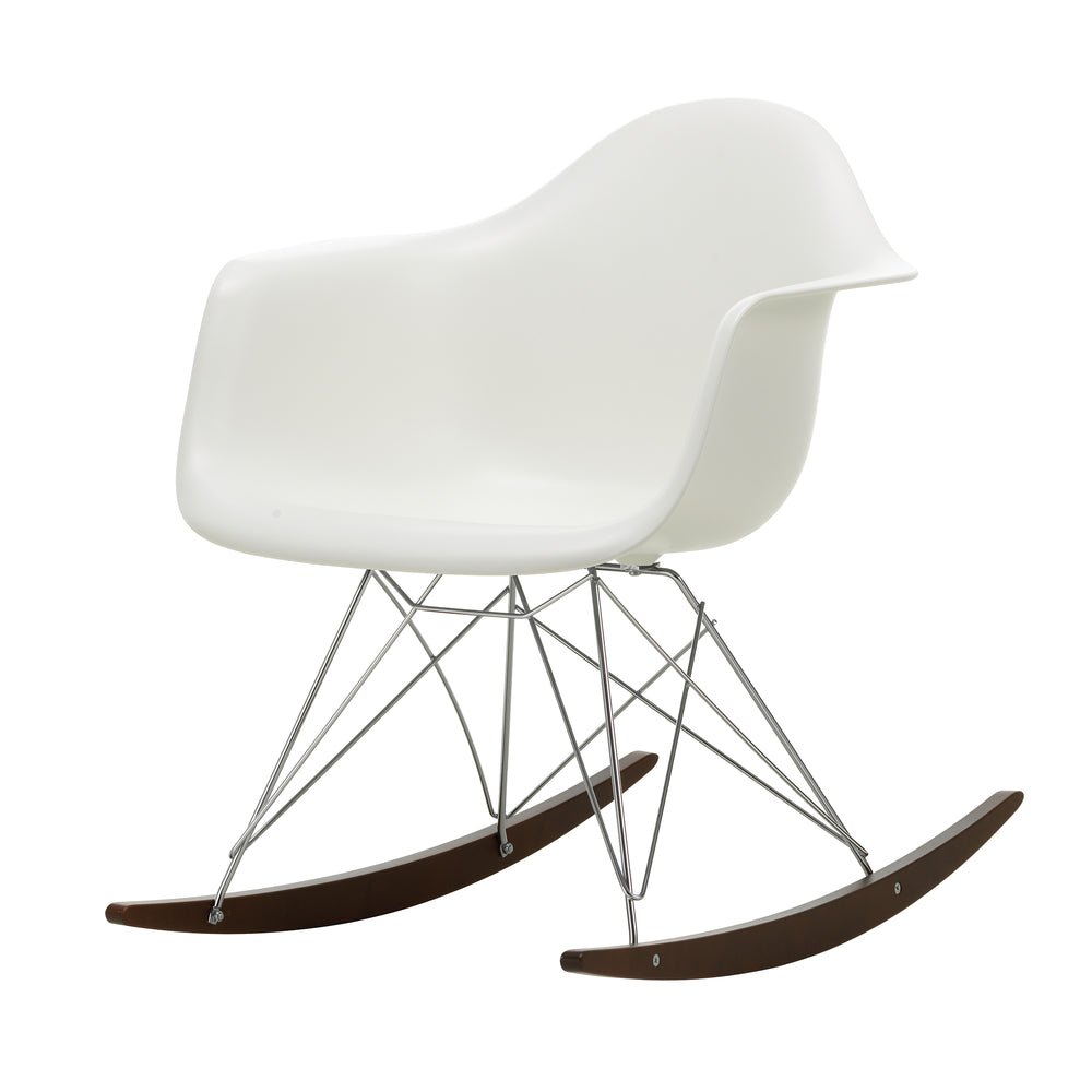 Vitra - Eames Plastic Armchair RAR | Kufen Ahorn dunkel / weiß RE / verchromt