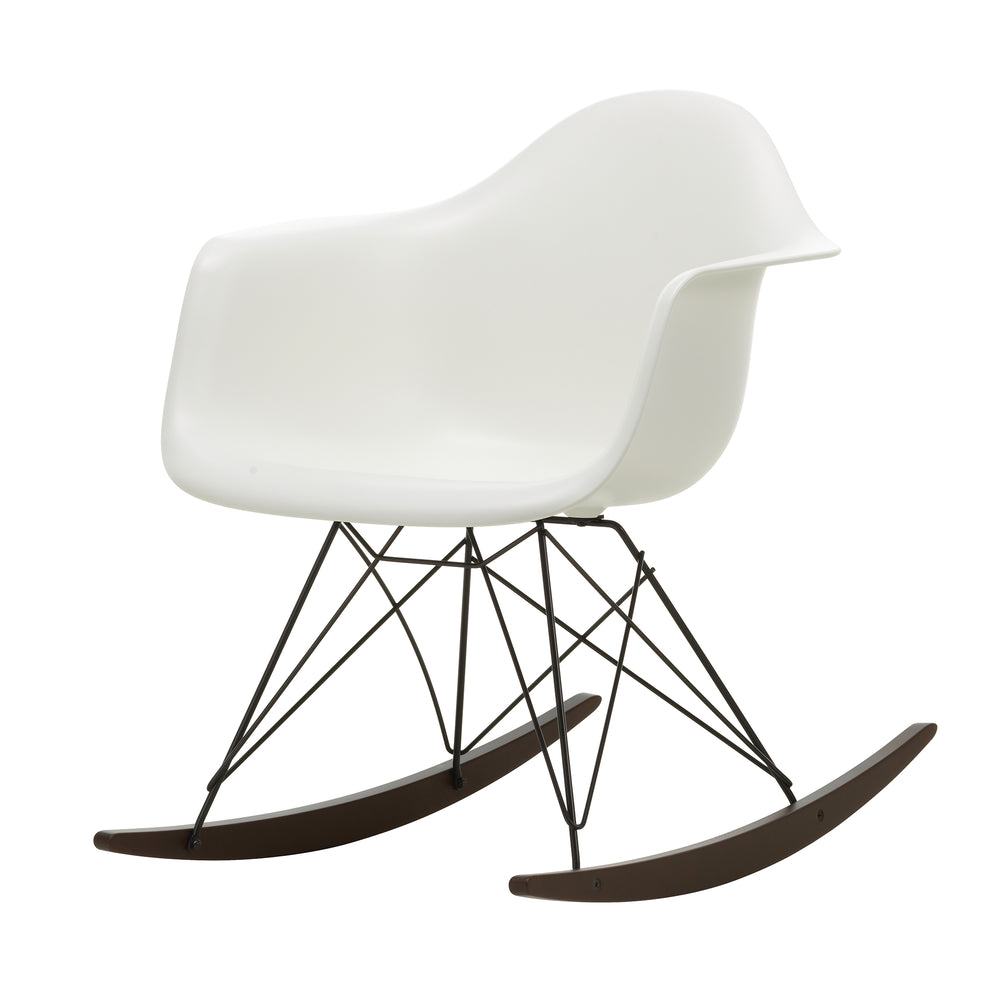 Vitra - Eames Plastic Armchair RAR | Kufen Ahorn dunkel / weiß RE / schwarz
