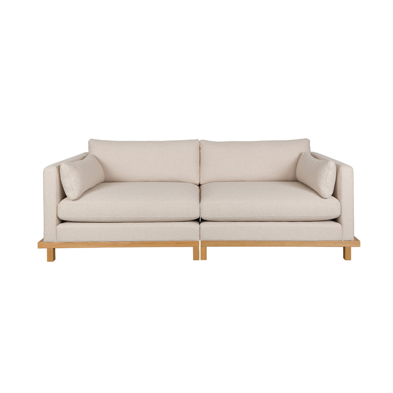 Zuiver - Blossom Sofa | 3-Sitzer / sand / Eiche