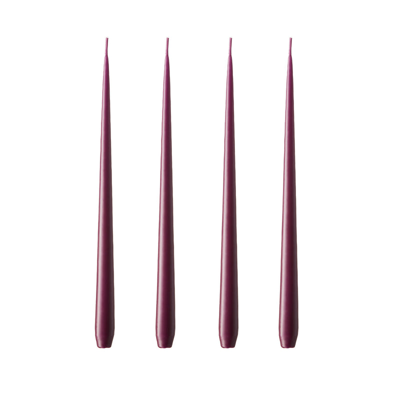 ester &amp; erik - Spitzkerze | No. 46/2, dark plum / matt 