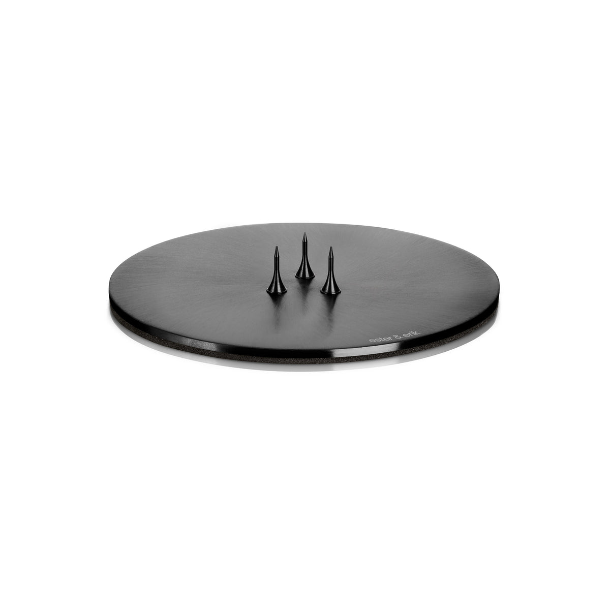 ester &amp; erik - Kerzenteller, ⌀ 9 cm | schwarz / matt