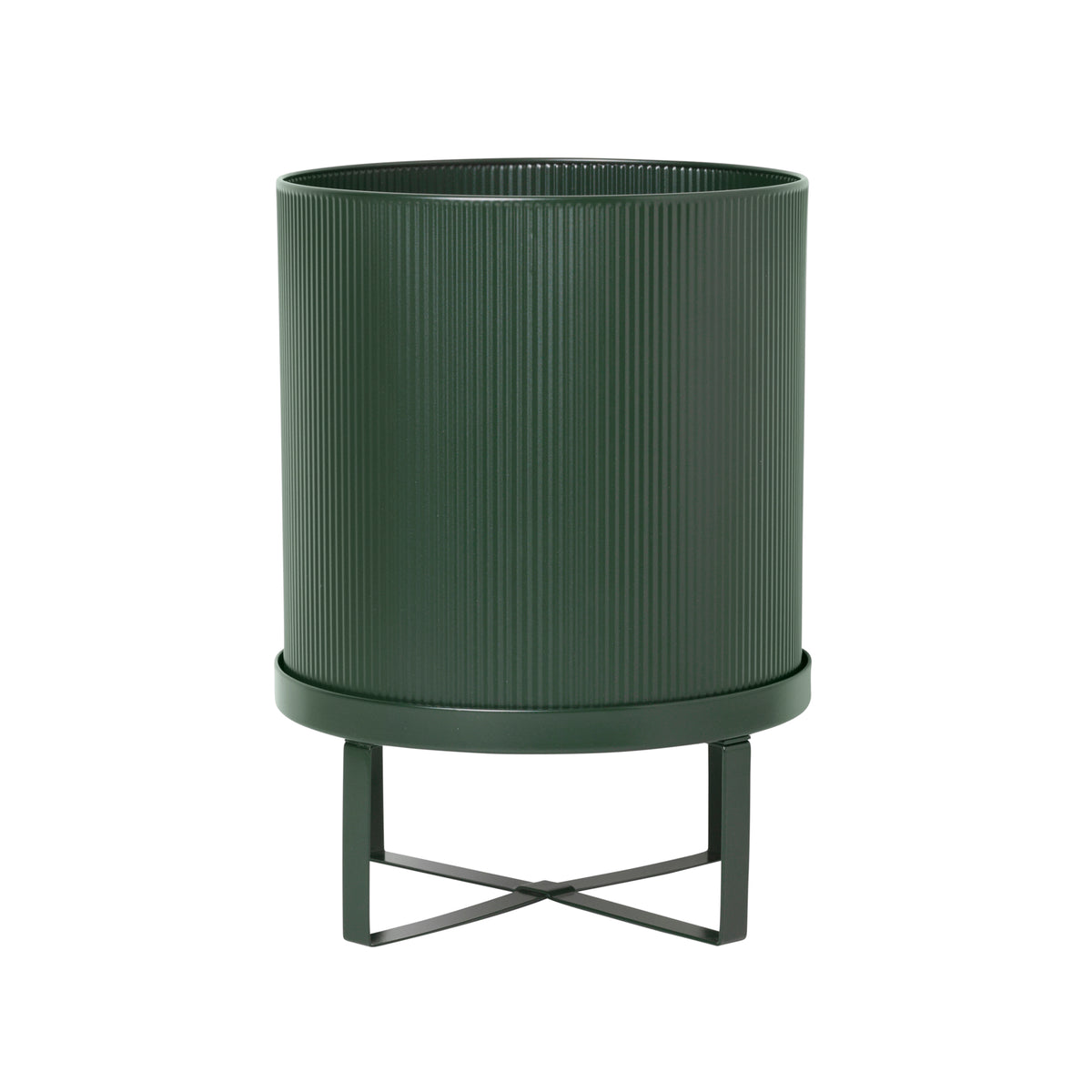 Ferm Living - Bau Pflanztopf | Ø 28 x H 38 cm / dunkelgrün