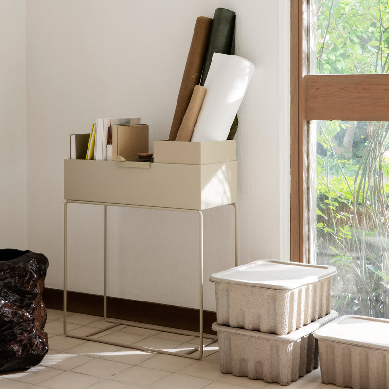 Ferm Living - Paper Pulp Aufbewahrungsbox | klein / braun