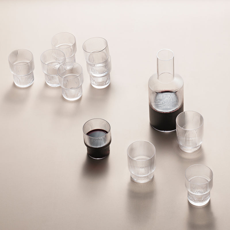 Ferm Living - Ripple Weißweinglas (2er-Set)