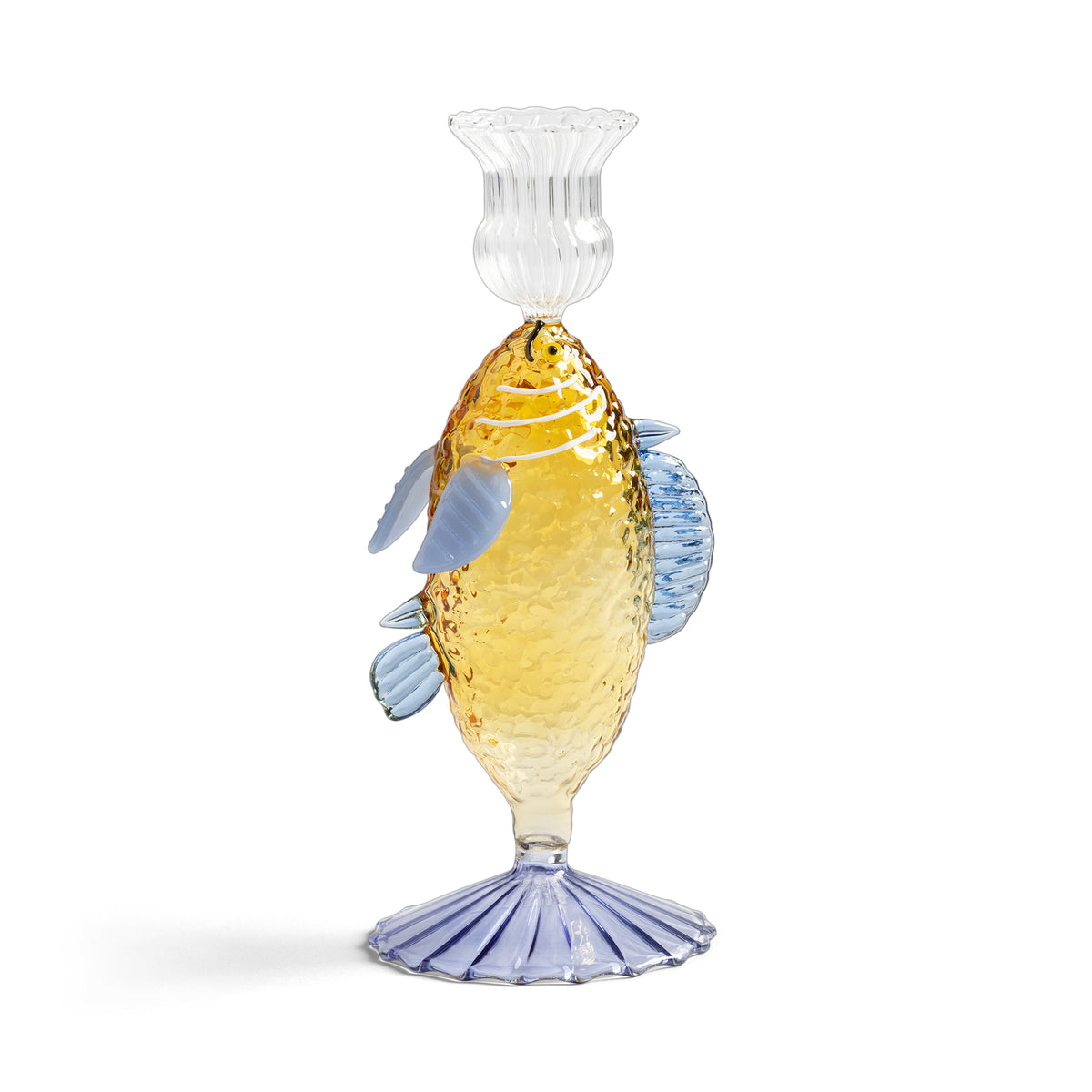&amp;klevering - Fish Kerzenhalter | gelb