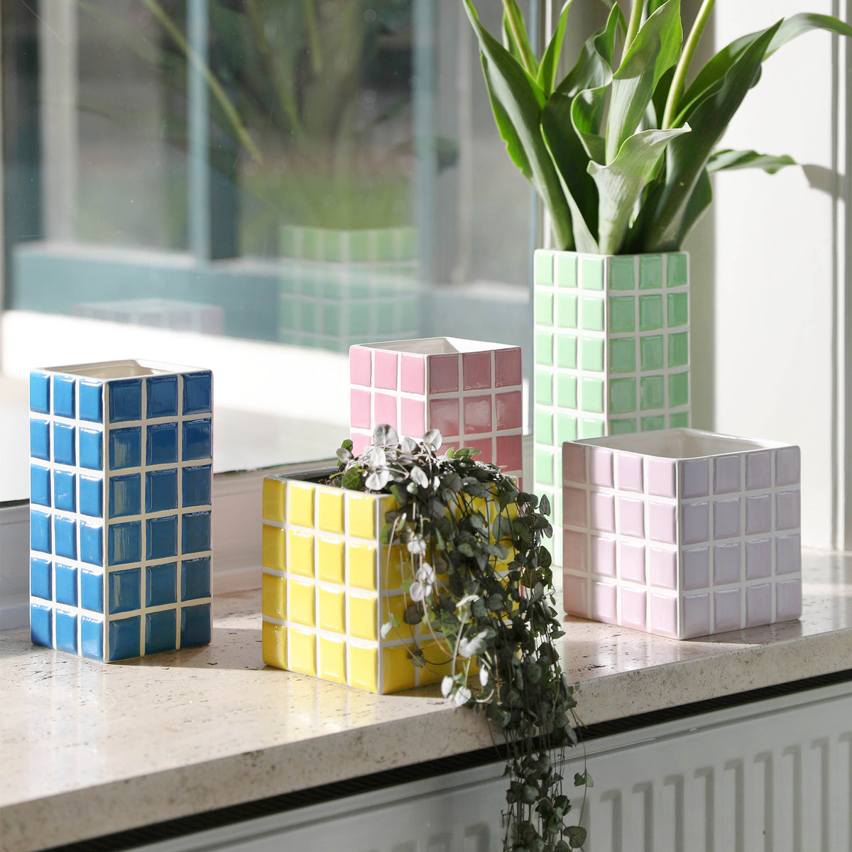 &amp;klevering - Tile Blumentopf