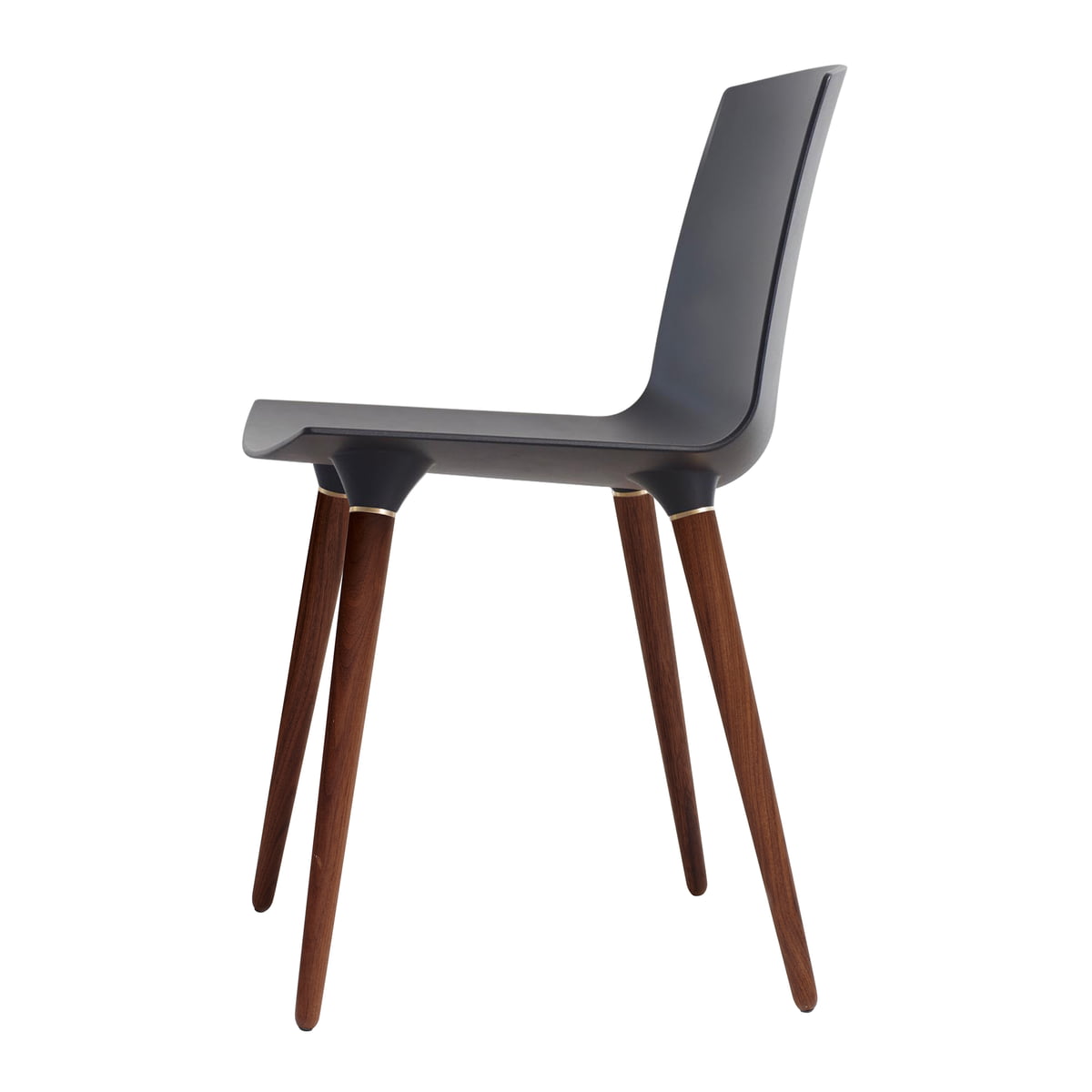 Andersen furniture - Chaise tac, noyer / noir (ral 9005)