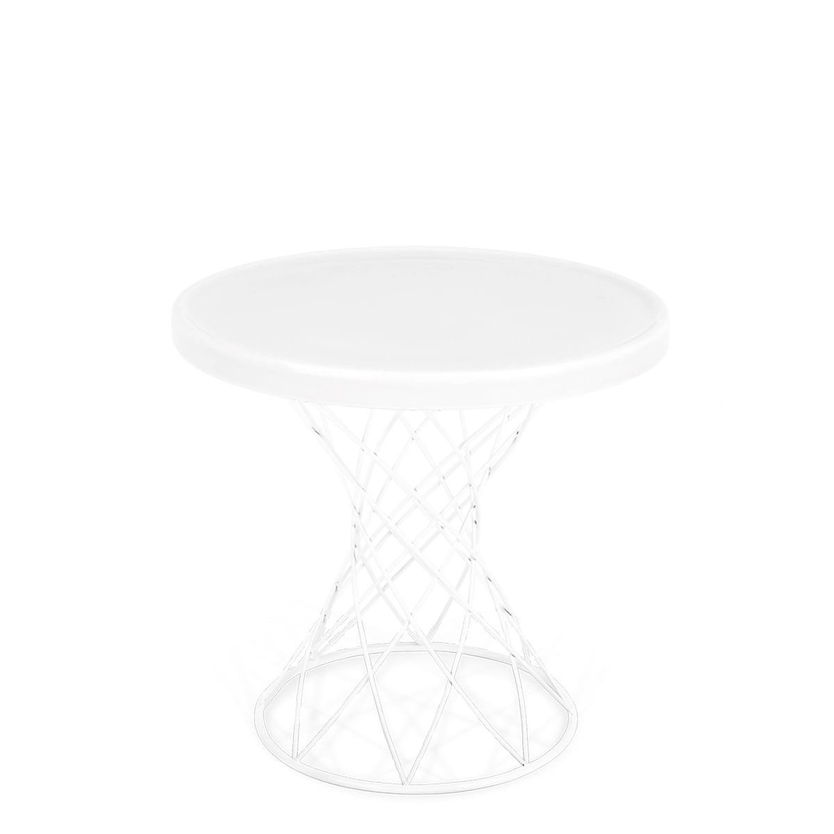 Ox Denmarq - Merge Table d'appoint, Ø 40 x H 40 cm, blanc / blanc porcelaine
