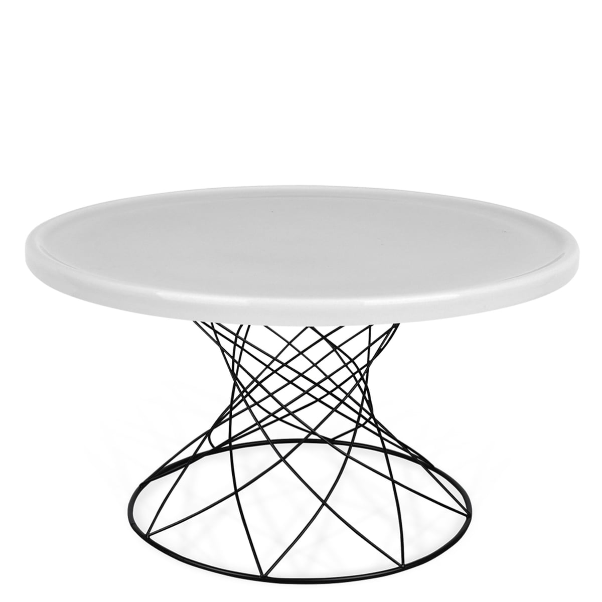 Ox Denmarq - Table basse Merge, Ø 80 x H 45 cm, noir / gris porcelaine