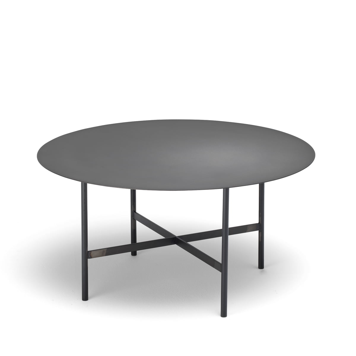 Müller Möbelfabrikation - BETA Table d'appoint, Ø 64 cm, fumé mat