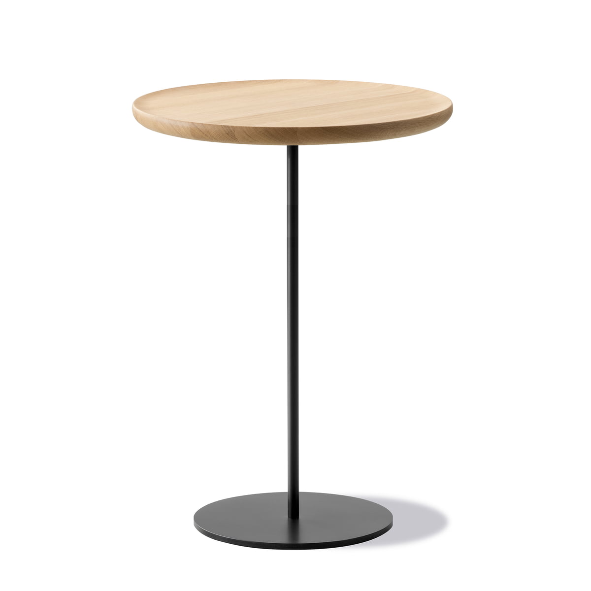 Fredericia - Pal Table d'appoint Ø 44 cm H 52 cm, chêne huilé clair / noir