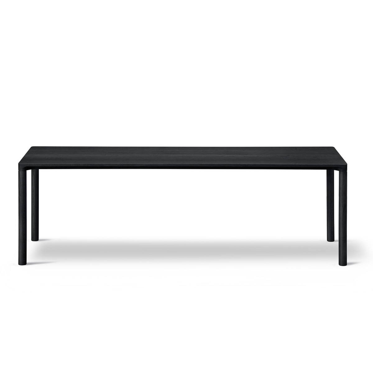 Fredericia - Piloti Table de salon, 39 x 120 cm H 41 cm, chêne laqué noir