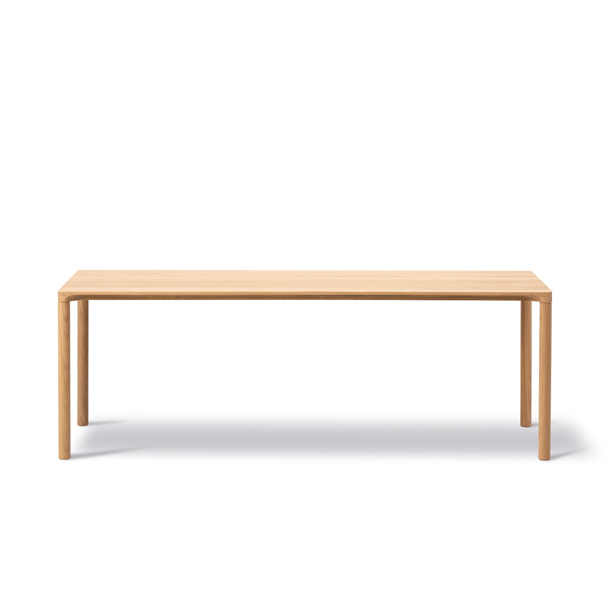 Fredericia - Piloti Table de salon, 39 x 120 cm H 35 cm, chêne huilé clair
